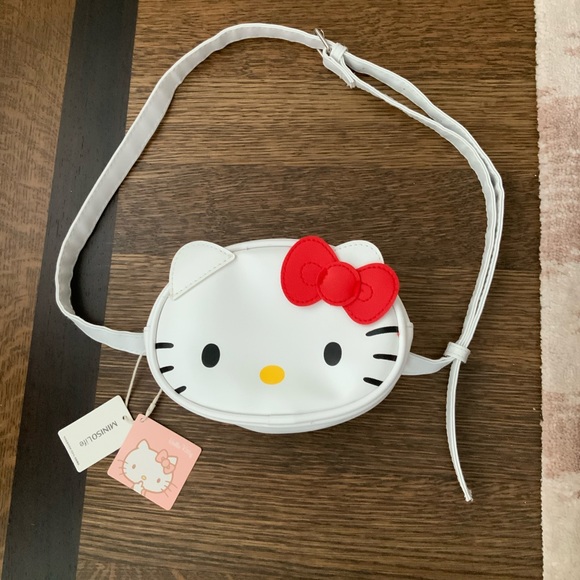 Sanrio Handbags - HELLO KITTY SANRIO X MINISO White Red Bow Fanny Pack Bum Bag BRAND NEW with tags
